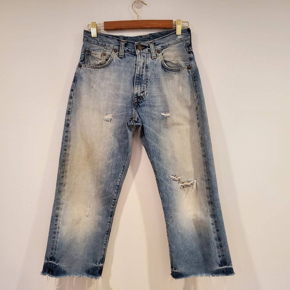 RARE Levi's Vintage 551XX Big E Selvdege1980's Size 29x22
